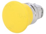 Comutator Apăsare 22mm Galben ZB4BC5