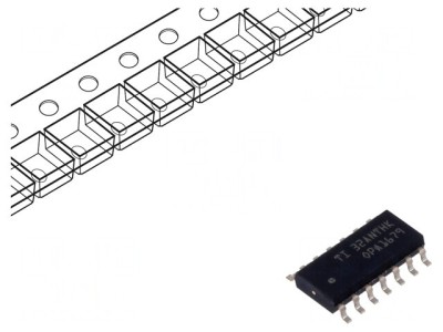 Amplificator Audio Rail-to-Rail cu 4 Canale SOIC14 foto