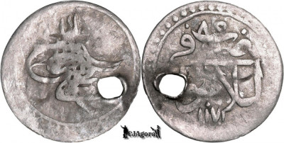 1772 (1171AH 85), AR Para - Mustafa al III-lea - Islambul - Imperiul Otoman foto