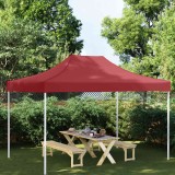 vidaXL Acoperiș pentru cort de petrecere, vișiniu, 4 x 3 m, 270 g/m&sup2;