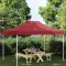 vidaXL Acoperiș pentru cort de petrecere, vișiniu, 4 x 3 m, 270 g/m&sup2;