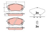 Set placute frana TRW GDB2349
