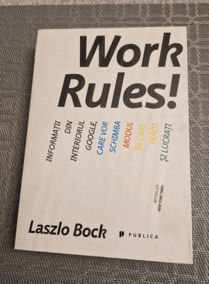 Work Rules informatii din interiorul google Laszlo Bock foto