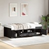 VidaXL Pat de zi cu sertare fără saltea, negru, 75x190 cm 3280259