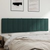VidaXL Pernă tăblie de pat, Hanko, verde, 180 cm, catifea 374684