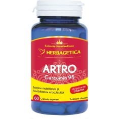 Supliment alimentar Artro + Curcumin 95 Herbagetica, 60 capsule