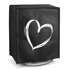 Husa de protectie pentru Thermomix TM6/TM5, Kwmobile, Negru/Alb, Plastic, 55449.03