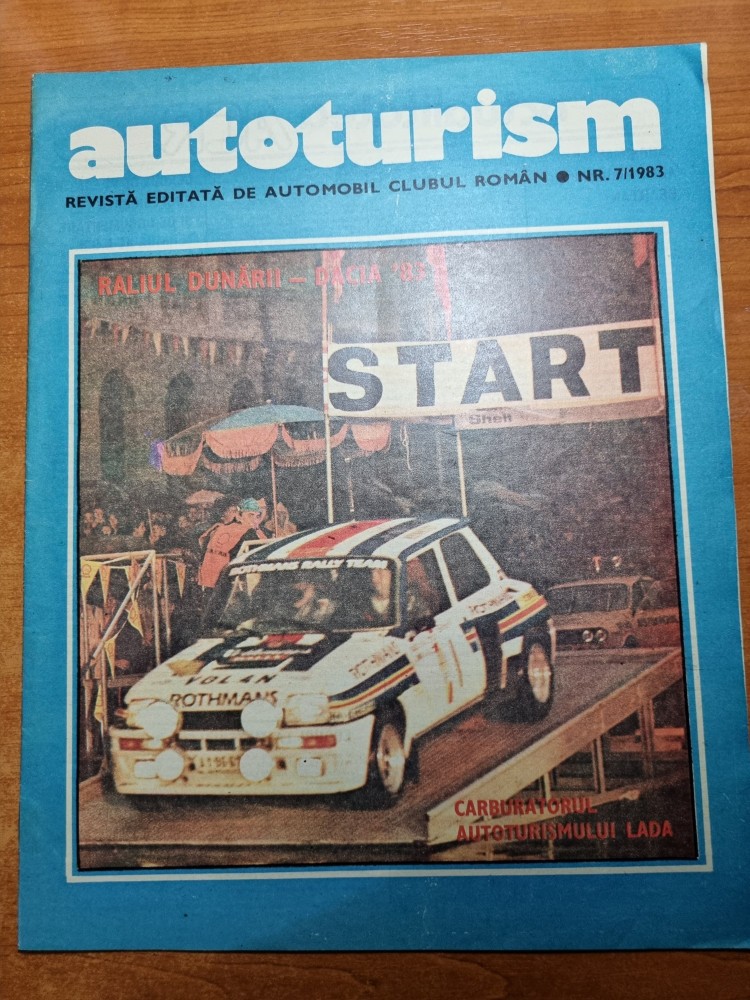 revista autoturism iulie 1983autoturismul lada,raliul dunariidacia