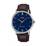 Casio MTP-VT01L-2BUDF , Enticer Ceas Bărbați 40mm Baterie cu Curea Din Piele Maro