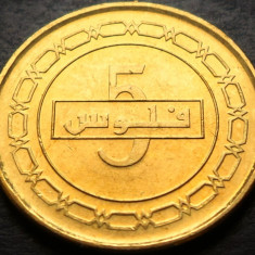 Moneda exotica 5 FILS - BAHRAIN, anul 2011 * cod 1296 = A.UNC