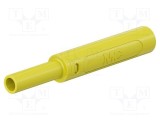 Conector banană 4mm ST&Auml;UBLI 32A 1kV galben &icirc;nşurubare