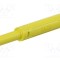 Conector banană 4mm ST&Auml;UBLI 32A 1kV galben &icirc;nşurubare