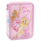Penar echipat cu 2 compartimente, Barbie, Ballet
