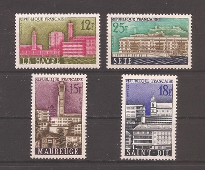 Franta 1958 - Reconstrucția Municipiilor, MNH foto