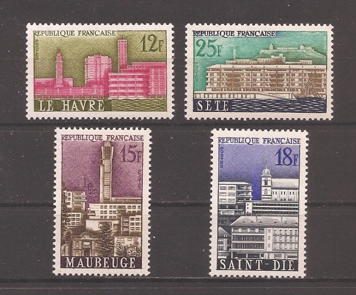 Franta 1958 - Reconstrucția Municipiilor, MNH