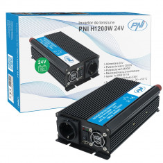 Resigilat : Invertor de tensiune PNI H1200W alimentare 24V iesire 230V foto