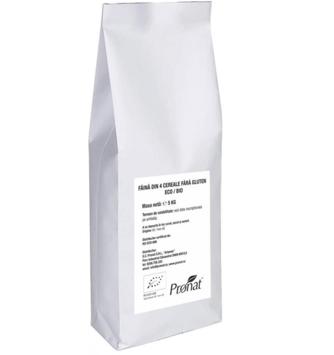 Faina din 4 Cereale Natural Bio 5 kilograme Pronat