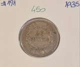 450 Costa Rica 25 Centimos 1935, KM#171