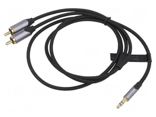 Cablu Audio Jack 3.5mm la RCA 1m Aurit PVC