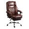 Scaun directorial OFF340, piele ecologica, mecanism balans, robust, rabatabil 180 grade, 150 kg