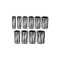 Ornament Toba Streetwize Cromat Simplu rotund 140x80x77mm