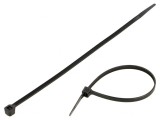 Colier de str&acirc;ngere 200mm x 4,8mm negru poliamidă