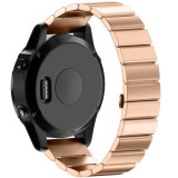 Cumpara ieftin Curea ceas Smartwatch Garmin Fenix 7X / 6X / 5X Plus / 5X / 3 HR / 3, 26 mm Otel inoxidabil iUni Rose Gold Link Bracelet