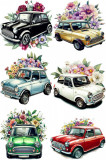 Cumpara ieftin Sticker decorativ Mini Cars, Multicolor, 90 cm, 7736ST-6, Oem