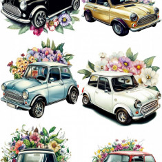 Sticker decorativ Mini Cars, Multicolor, 90 cm, 7736ST-6