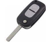 Set 2 bucati - Carcasa cheie Topautochei&amp;#174; compatibila cu Renault Clio, Megane, Kangoo, Fluence, Modus (lamela fara grovatura)