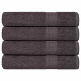 vidaXL Prosoape 4 buc Antracit 100x200 cm 360 g/m&sup2; 100% bumbac