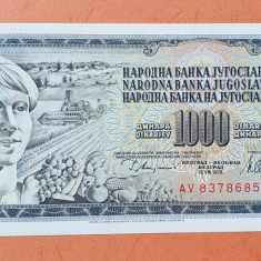 1000 Dinari 1978 - Bancnota Jugoslavia Iugoslavia - piesa SUPERBA - UNC