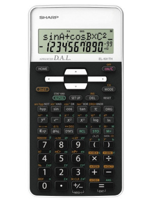 Calculator Stiintific, 12 Digits, 273 Functii, 161x80x15 Mm, Sharp El-531thbwh - Negru/alb foto