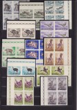 ROMANIA 1956 LP 404 a VANATOAREA NEDANTELATA BOCURI DE 4 TIMBRE MNH, Nestampilat