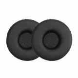 Set 2 Perne de urechi pentru casti Sony MDR-XB450AP/MDR-XB550/MDR-XB650, Kwmobile, Negru, Piele ecologica, 50664.01