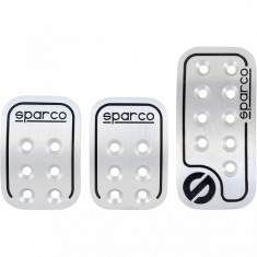 Ornamente pedale Racing Sparco, aluminiu, universal, Argintiu foto