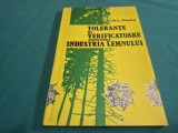 TOLERANȚE ȘI VERIFICATOARE PENTRU INDUSTRIA LEMNULUI * N.L. COTTA / 1987 * 4 2 7