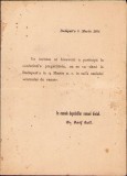 HST 386S Invitație ședința &icirc;nființare Partidul Moderat Rom&acirc;n 1884 Iosif Gall