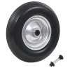 Gossi roata de roaba cu osie, 4.00-8, pu solid, 390 mm
