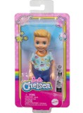 Barbie Chelsea Boy With One-piece Dino Print Blond Hair Doll (hxm98)