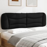 Cumpara ieftin Pernă pentru tăblie pat, negru, 193 cm, piele artificială