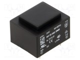 Transformator &icirc;ncapsulat HAHN 1,5VA 24VAC la 9V PCB