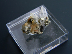 Specimen minerale - CUART, PIRITA SI CALCITA (T1) foto