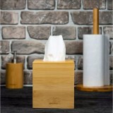 Cutie pentru servetele, din bambus, 13,8x13,8 x15,6cm, KingHoff