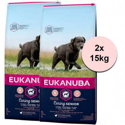 Eukanuba Caring Senior Large Breed 2 x 15 kg foto