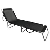 Cumpara ieftin Sezlong de gradina negru gri Keleo 58x182x30/79 cm