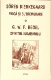 FRICA SI CUTREMURARE. SPIRITUL IUDAISMULUI-SOREN KIERKEGAARD, G.W.F. HEGEL-279427