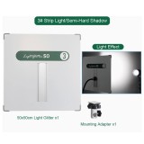 Panou reflexie 50 cm Strip Light cu suport de montare