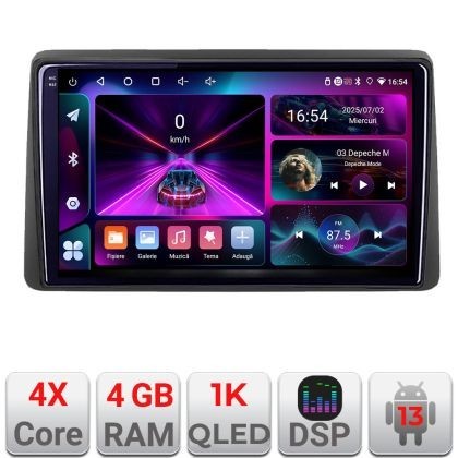 Navigatie Dacia Duster 2023- Android radio gps internet 4+64 InCell Display 1K KIT-duster2023+EDT-E209-RK CarStore Technology