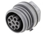 Conector Circular Soclu Mamă 7 PIN Alamă